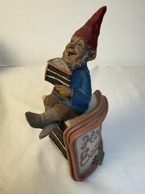 Vtg Tom Clark Gnome “ Happy Birthday “ Figurine 1984 Cairn Studio #72